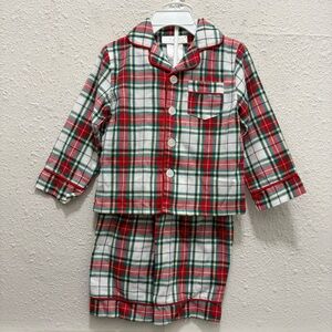 Saint Eve Kids Unisex Toddler Christmas Plaid Pajama Set NEW 2T